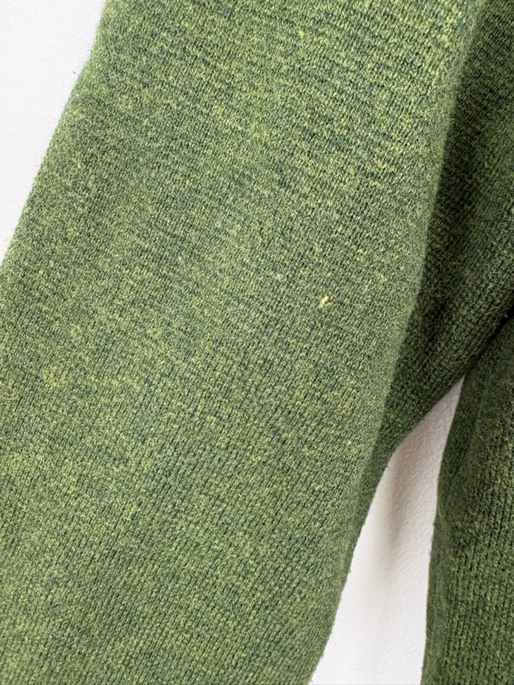 J. Crew Forest Green Crewneck Cardigan Cotton/Wool/Poly blend size Small - Picture 9 of 13